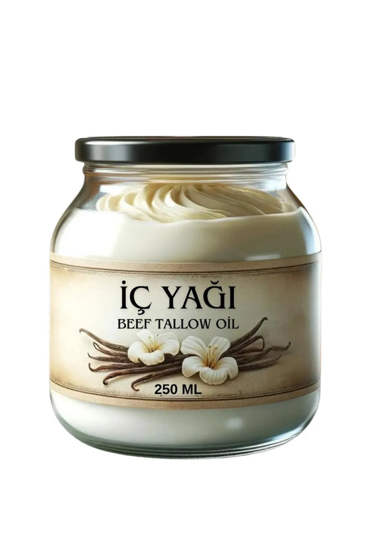 Vanilya Özlü Iç Yağı - Tallow, Iç Yağı, Don Yağı Balm - Beef Tallow Oil